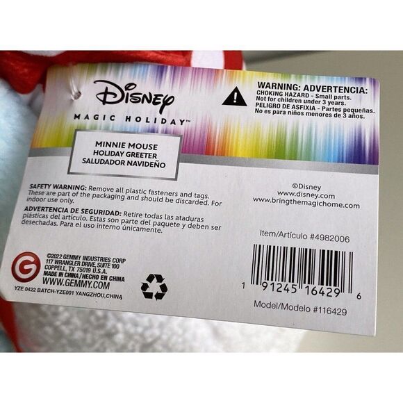 Set Of 2 Disney Mickey And MinnieChristmas Greeter Porch Holiday Sherpa Snowman - Picture 6 of 10